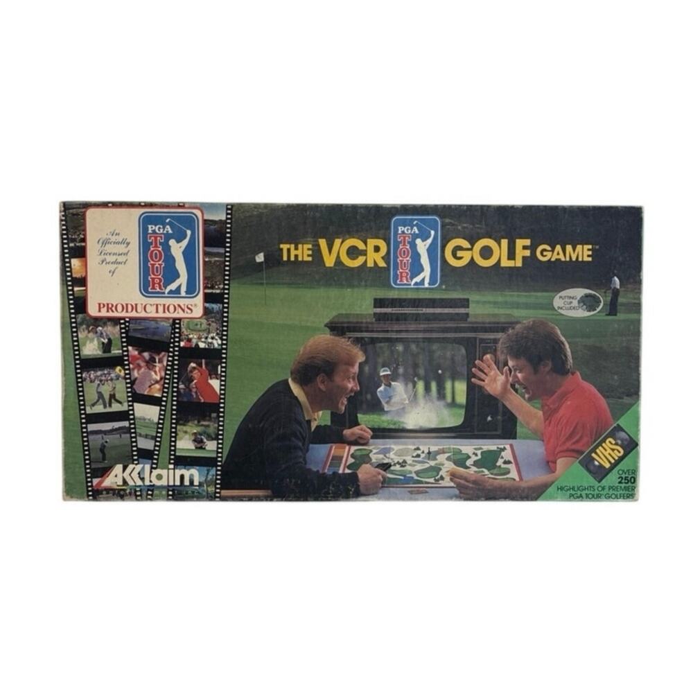 Game PGA Tour VCR Golf Board Game 1987 Complete Tested